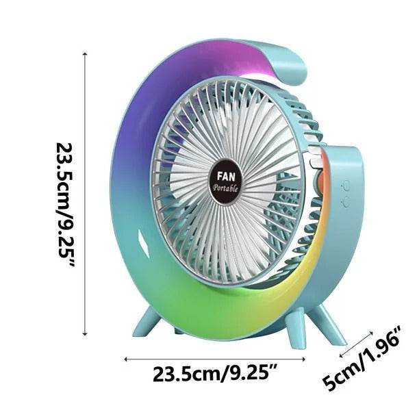 Colourful Desktop USB Mini Fan - DMC Wholesale