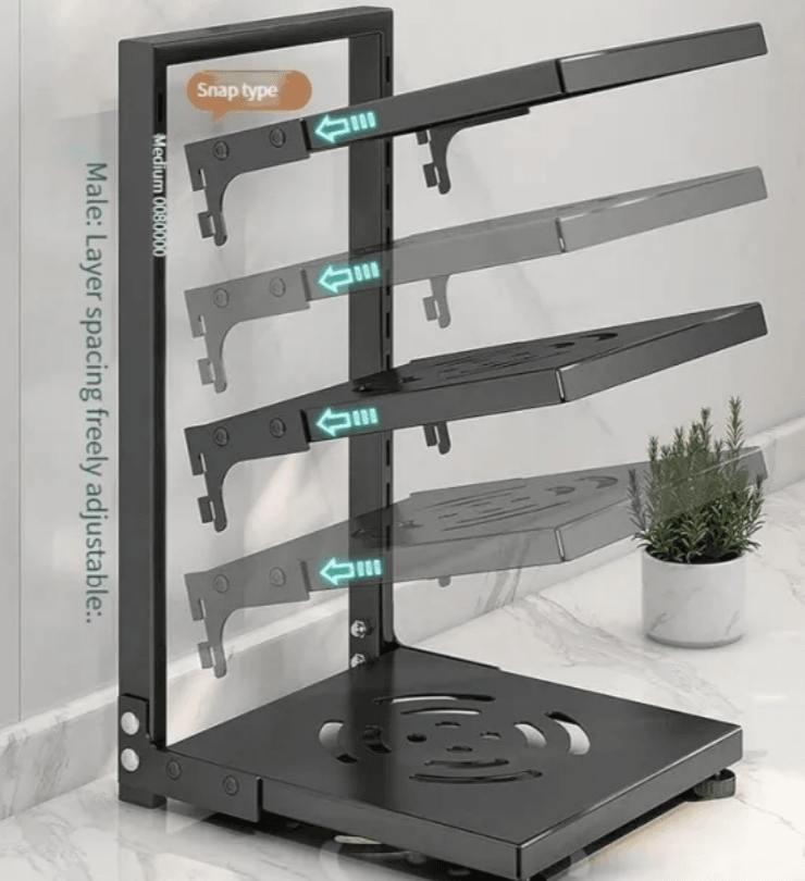 Cookware Organiser Storage Rack - DMC Wholesale