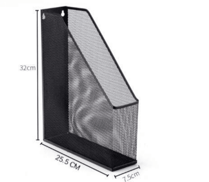 Mesh Metal Desk Book Organiser (1 Compartment) - DMC Wholesale