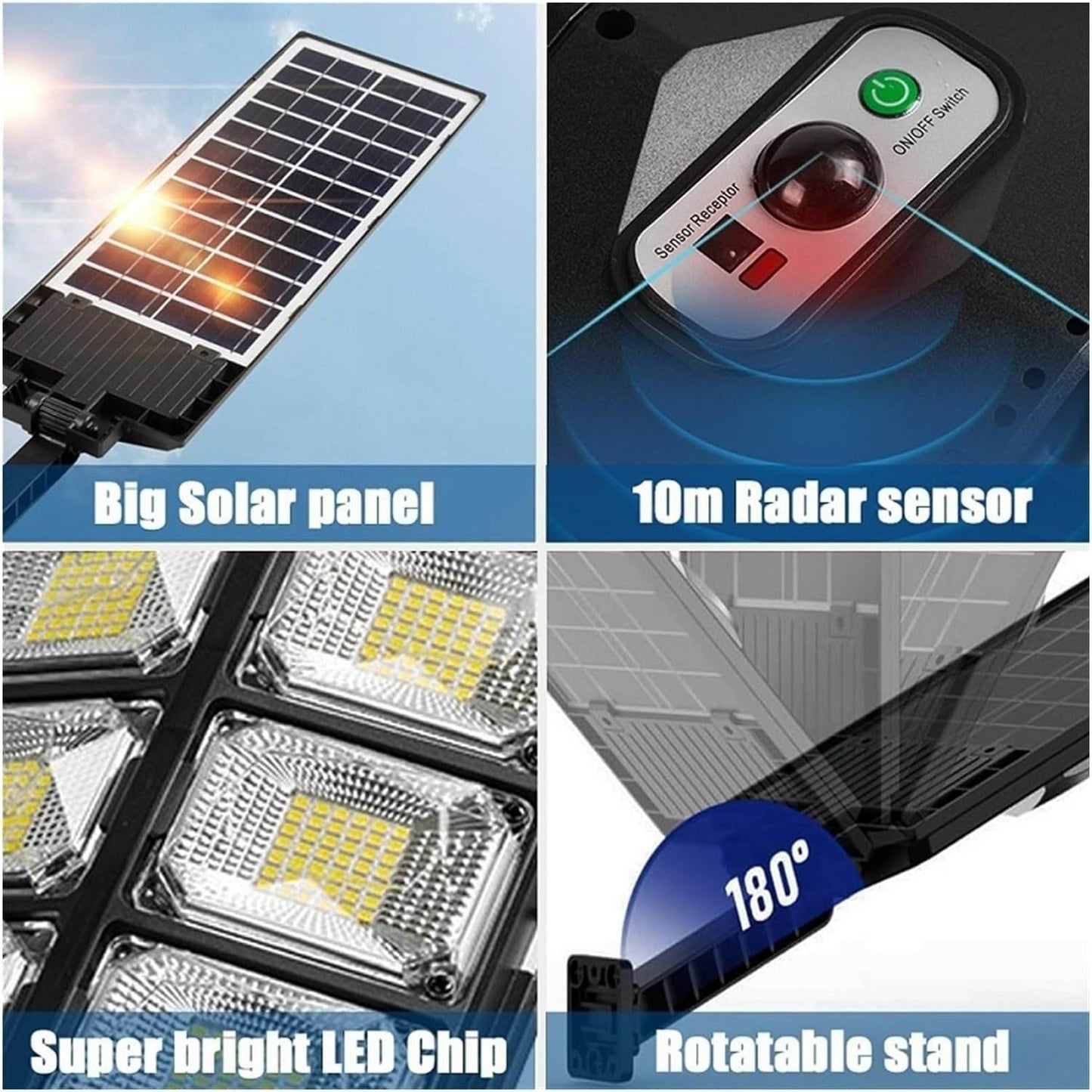 Large Solar Powered Street Light - DMC Wholesale