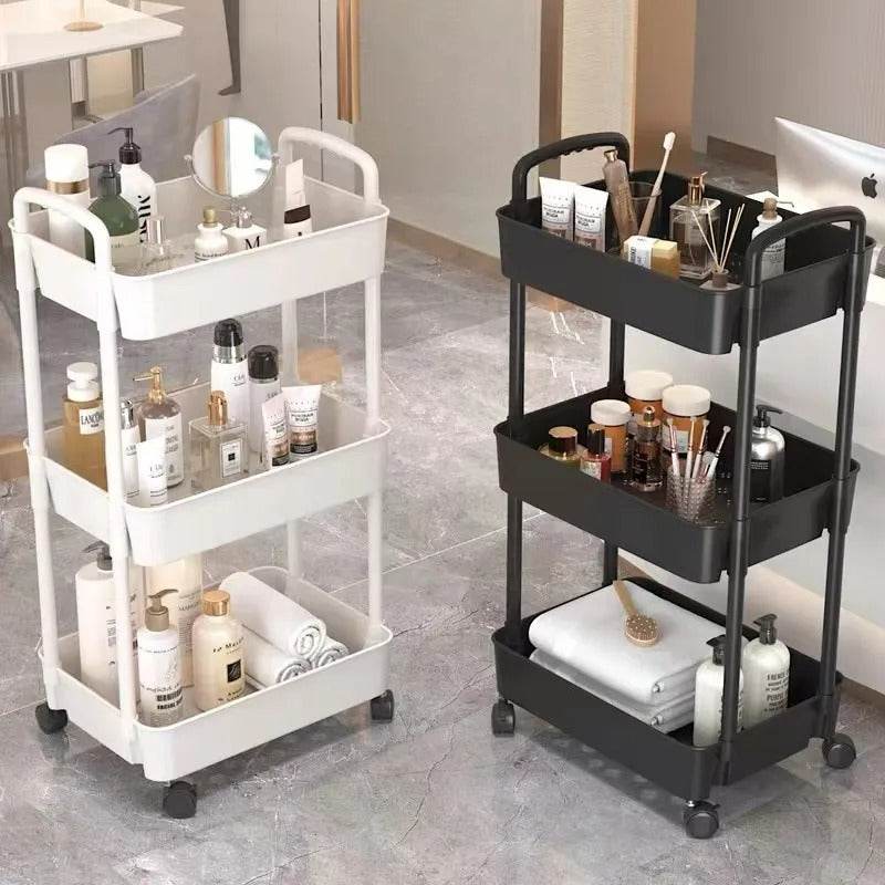 Organising Rolling Plastic Trolley (3 Tier) - DMC Wholesale