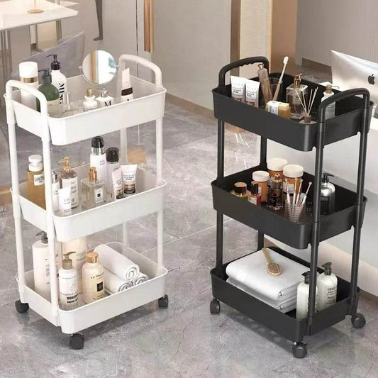 Organising Rolling Plastic Trolley (3 Tier) - DMC Wholesale