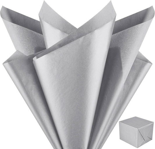 Tissue Gift Wrap (Silver)(10 pcs) - DMC Wholesale