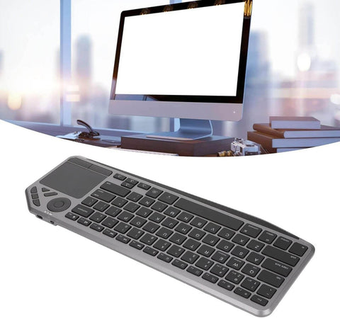 Wireless Touch TV Keyboard with Easy Media Control and Touchpad - Alt View
