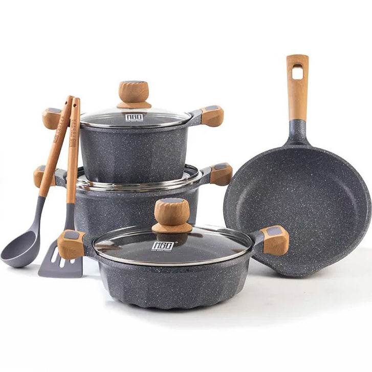Non-Stick Induction Bottom Cooking Pot Set - DMC Wholesale
