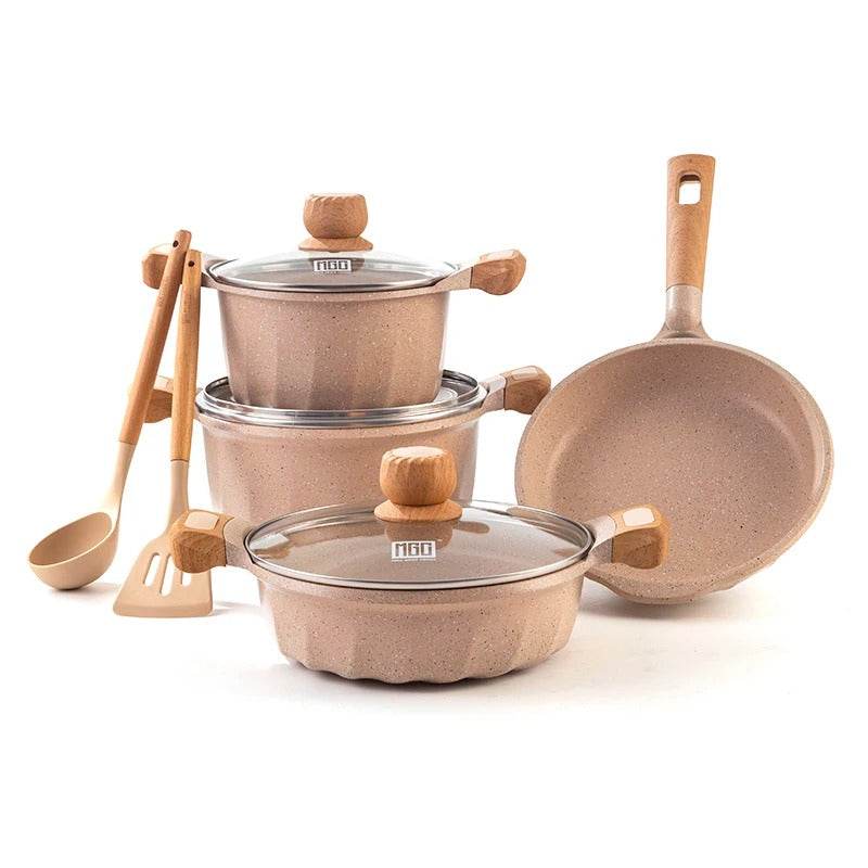 Non-Stick Induction Bottom Cooking Pot Set - DMC Wholesale