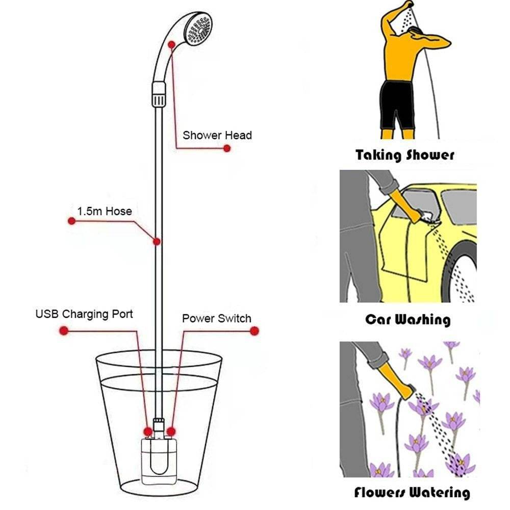 Portable Camping Shower - DMC Wholesale