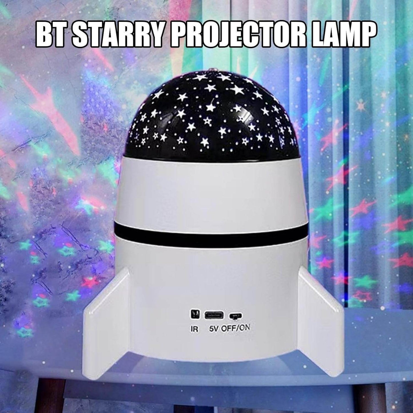 Rotating Magic Rocket Light With Bluetooth Speaker - DMC Wholesale