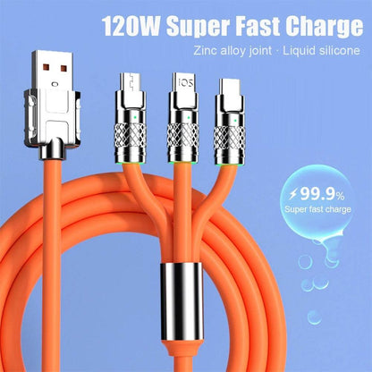 3in1 Zinc Alloy Charging Cable - DMC Wholesale