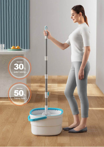 Microfiber Spin Mop & Bucket Floor Cleaning System - DMC Wholesale