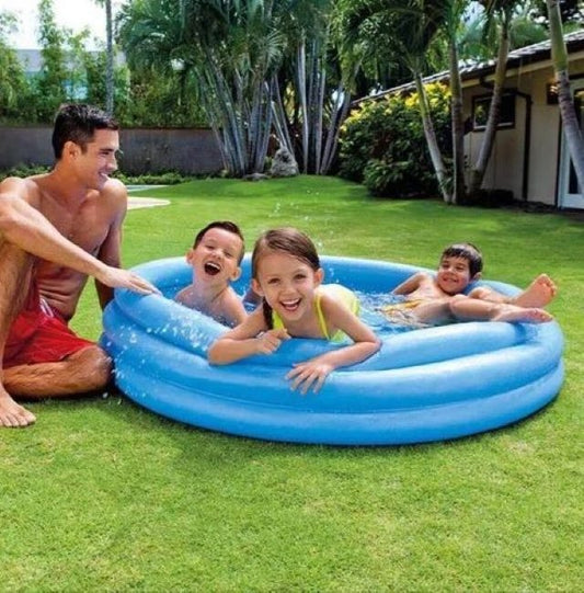 Inflatable Fun Crystal Blue Kids Swimming Pool (147cm)
