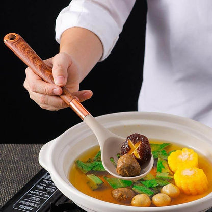 Golden Wood Kitchenware Serving Spoon - DMC Wholesale