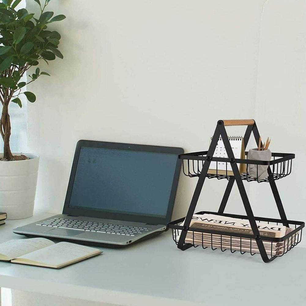 Metal Stack Rack (2 Tier) - DMC Wholesale