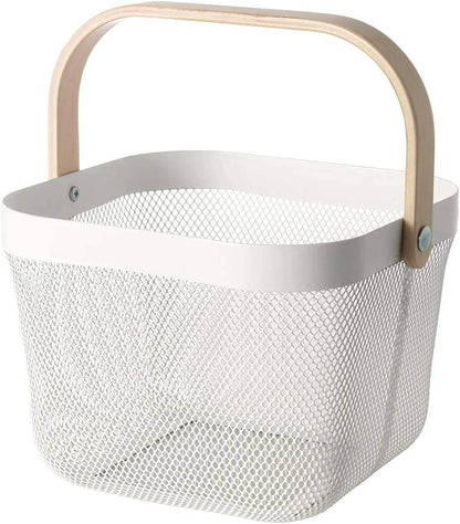 Steel Wire Basket With Handle (Small) - DMC Wholesale