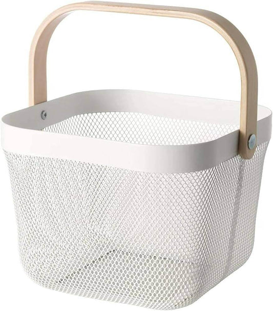 Steel Wire Basket With Handle (Small) - DMC Wholesale