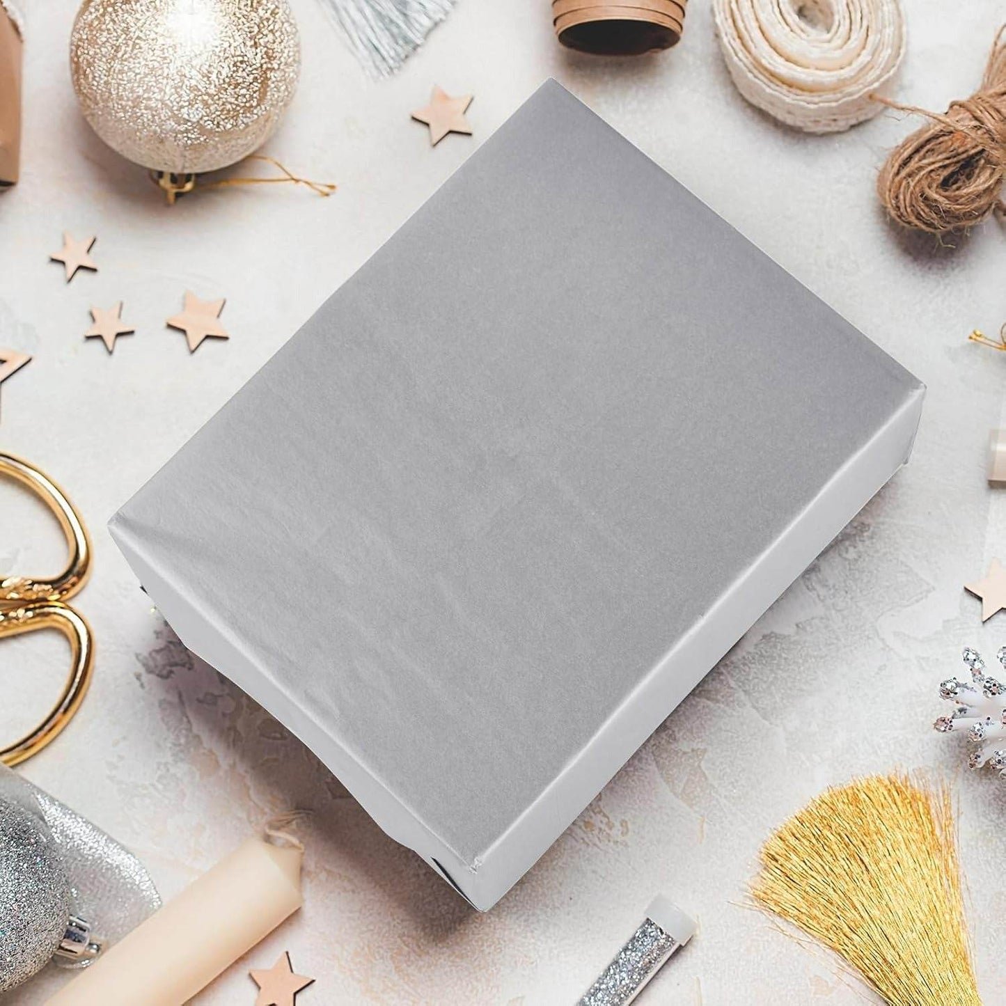 Tissue Gift Wrap (Silver)(10 pcs) - DMC Wholesale