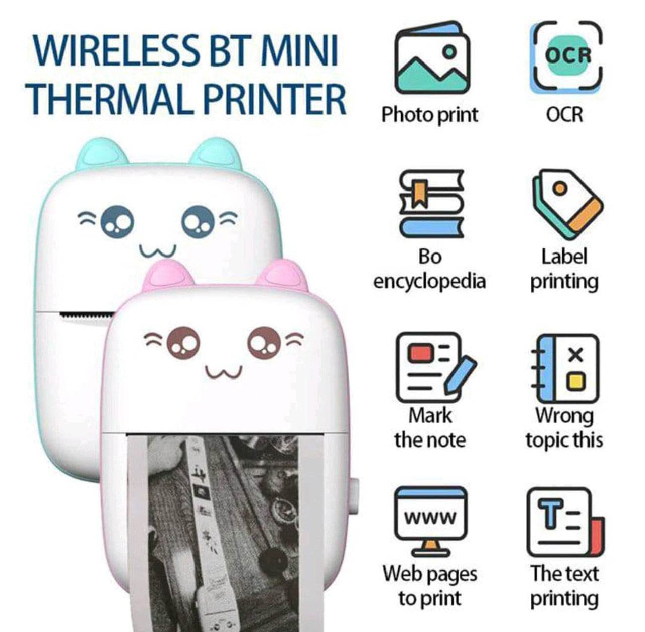 Mini Pocket Wireless Bluetooth Thermal Printers - DMC Wholesale