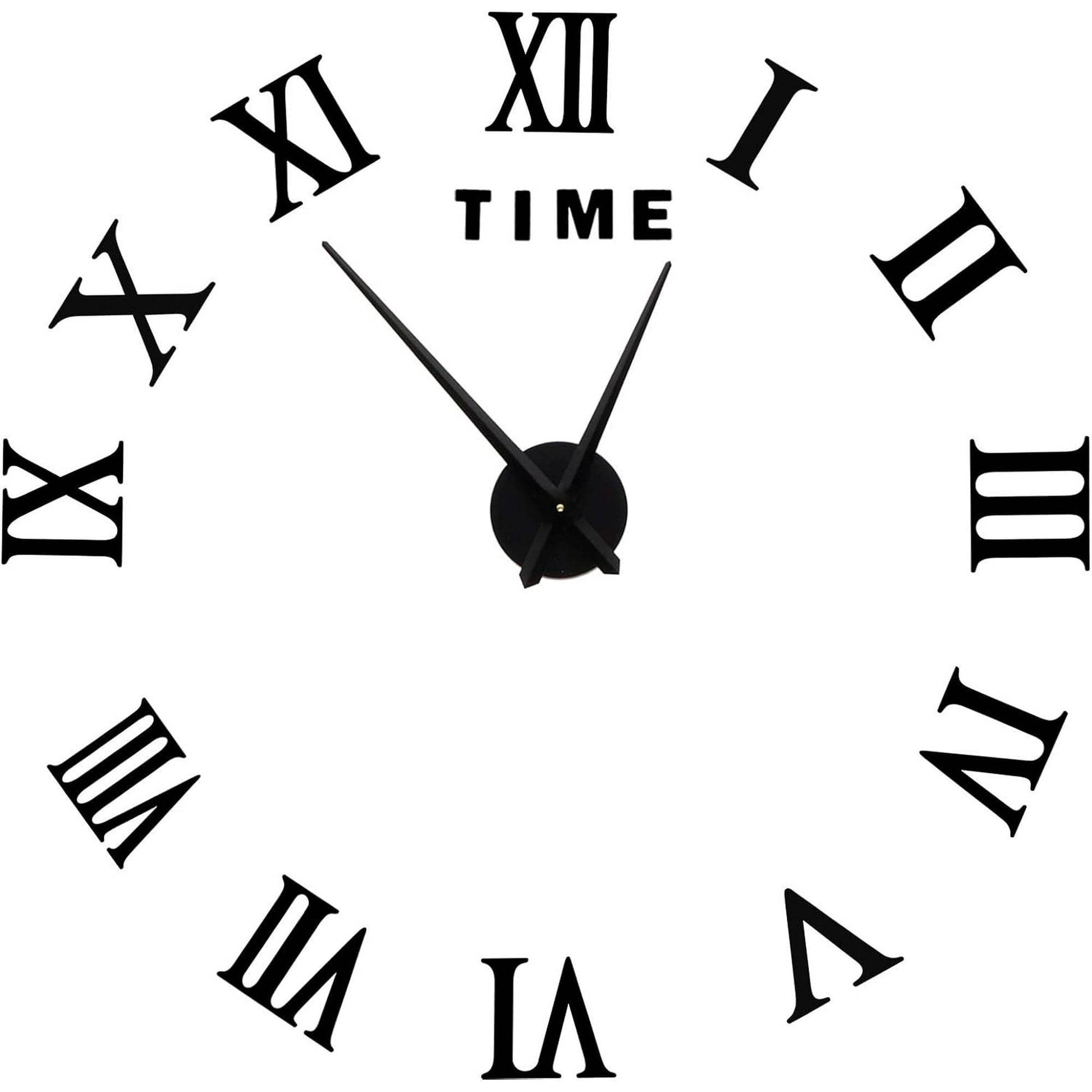 DIY Classic 3D Wall Clock (Roman Numerals)(Glow In The Dark) - DMC Wholesale