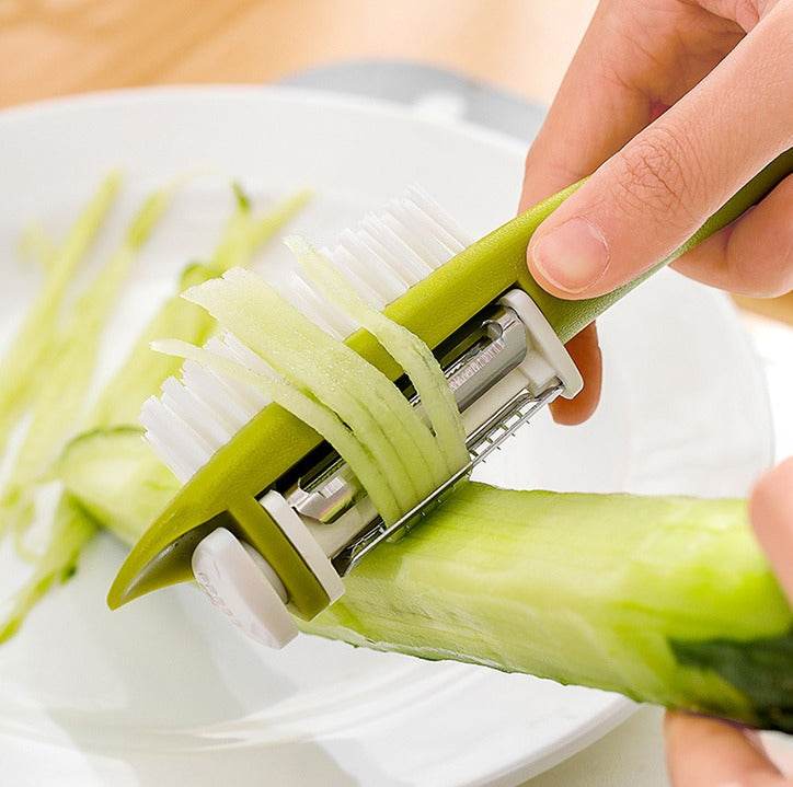 Multifunctional Vegetable Peeler With Cleaning Brush - DMC Wholesale