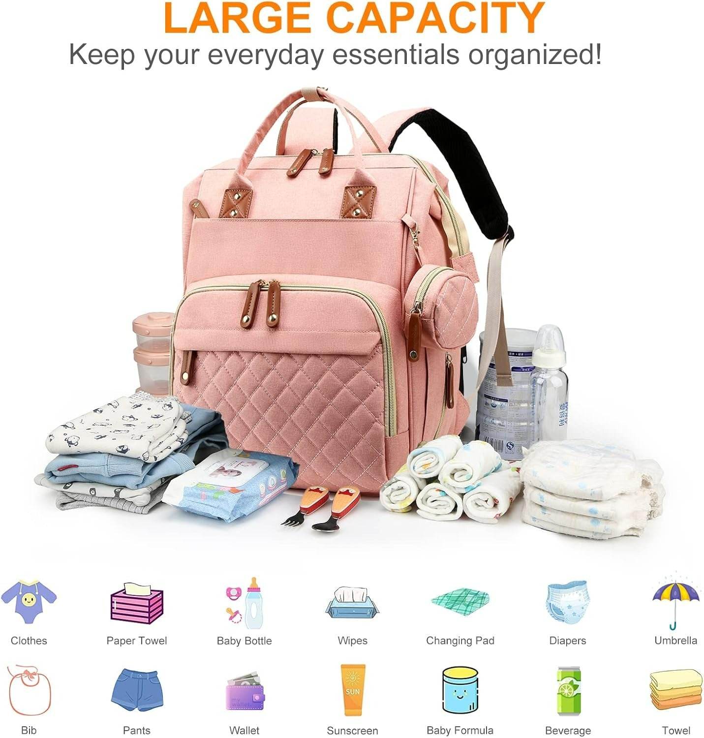 Multifunctional Bassinet Nappy Bag (Grey) - DMC Wholesale