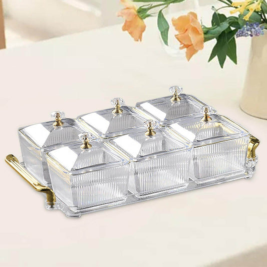 Multifunctional Snacks Dish Tray (6 Bowls) - DMC Wholesale