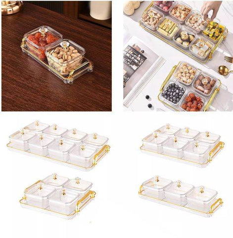 Multifunctional Snacks Dish Tray (3 Bowls) - Alt View