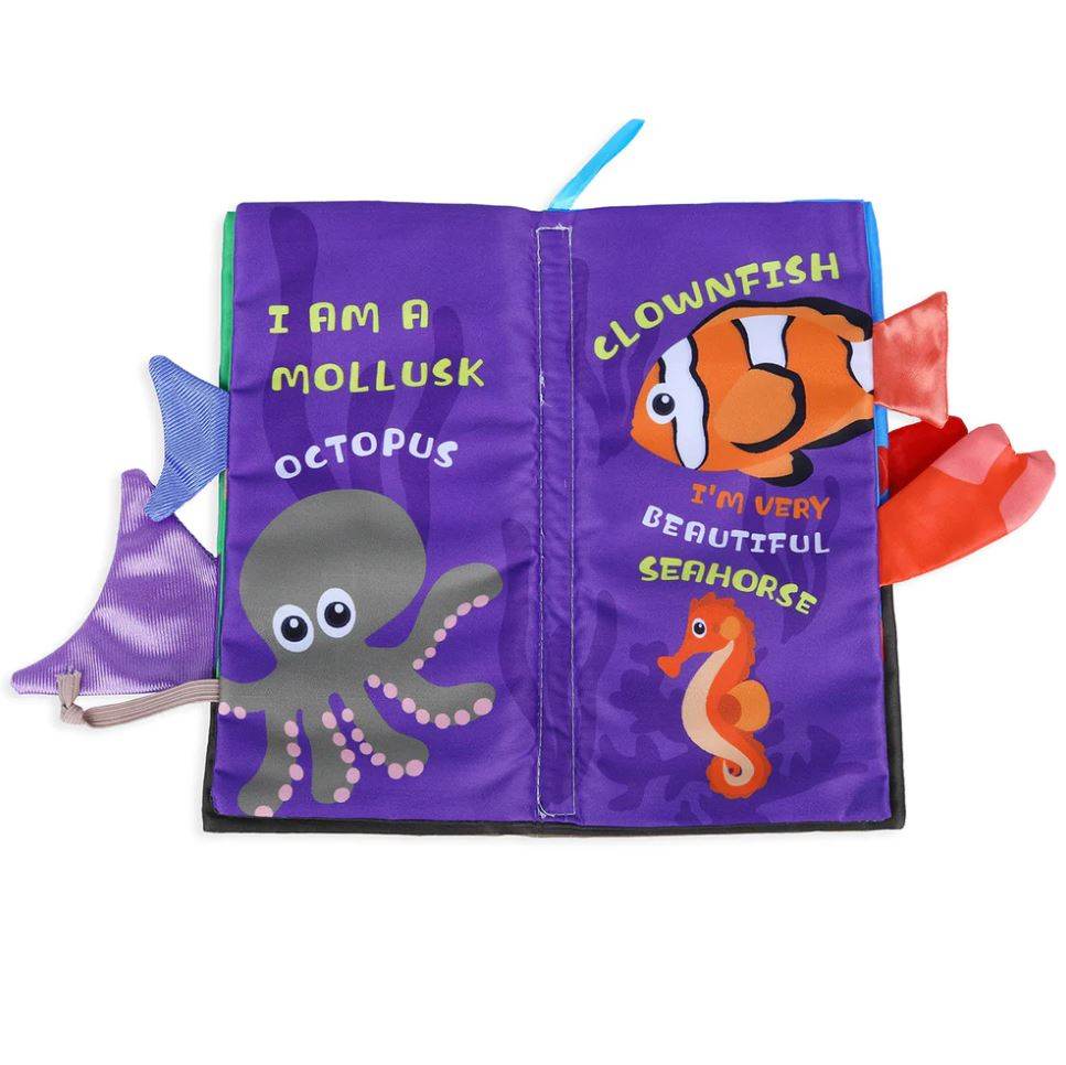 Ocean Touch and Feel Crinkle Tail Book - DMC Wholesale
