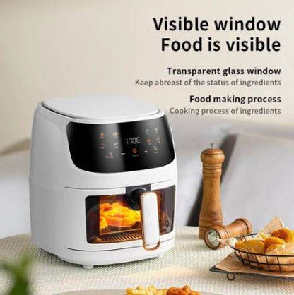 Air Fryer with Clear View Food Basket (8L) - DMC Wholesale