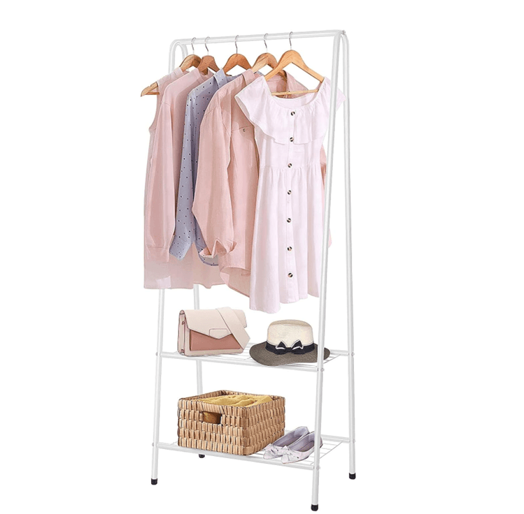 Clothes Rail With Two Shelves - DMC Wholesale
