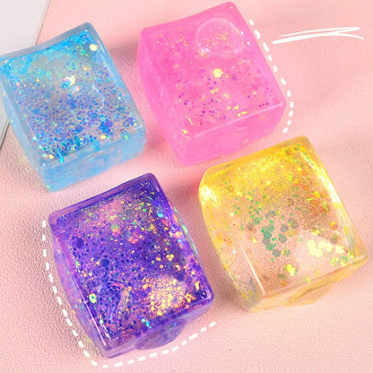 Silky Soft Sensory Ice Cube Squeeze Toy (Each) - DMC Wholesale