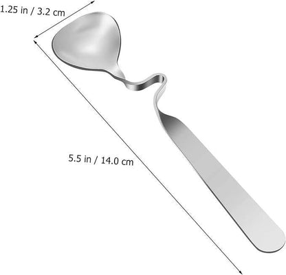 Curved Coffee Spoon Set (6 pcs)(14cm)(Silver) - DMC Wholesale