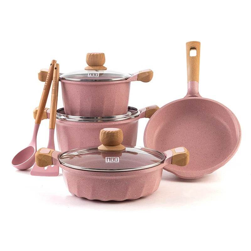 Non-Stick Induction Bottom Cooking Pot Set - DMC Wholesale