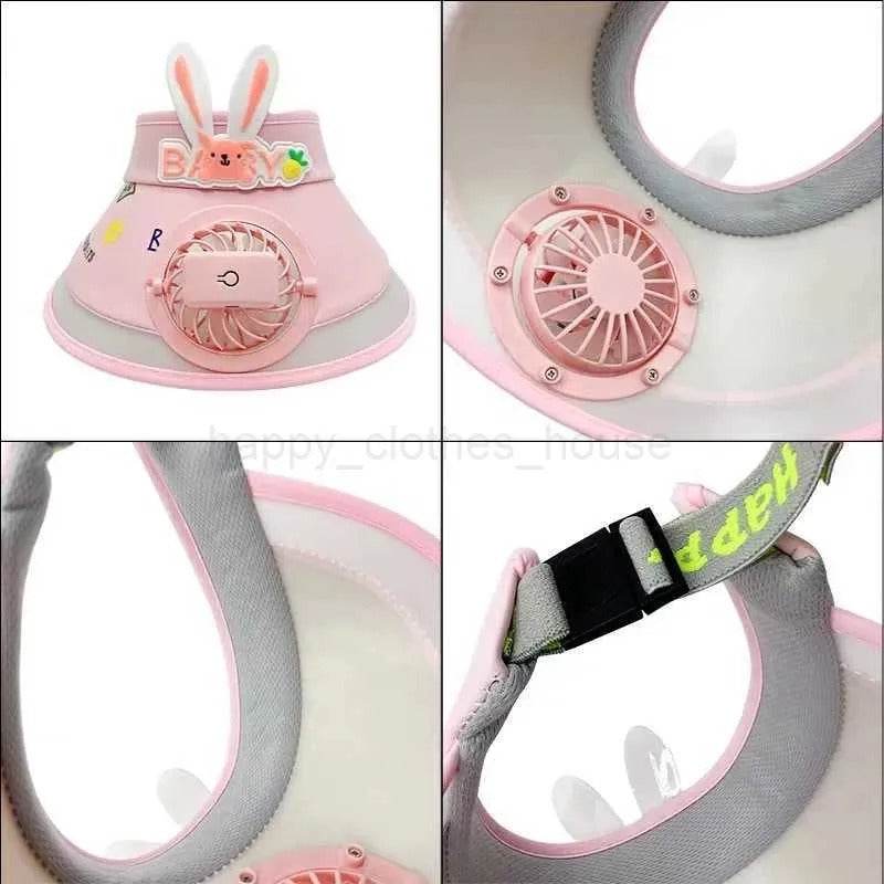 Children's Rabbit Ear Fan Sun Screen Hat (2-14 years) - DMC Wholesale