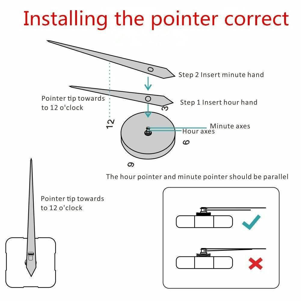 DIY Modern 3D Wall Clock (Silver)(60-70cm) - DMC Wholesale