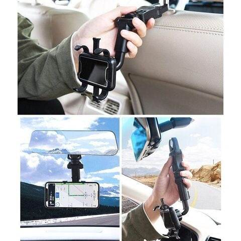 360 Degree Rearview Car Mobile Holder - Alt View