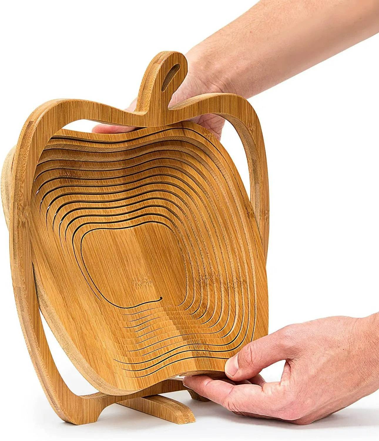 Collapsible Bamboo Fruit Basket - DMC Wholesale