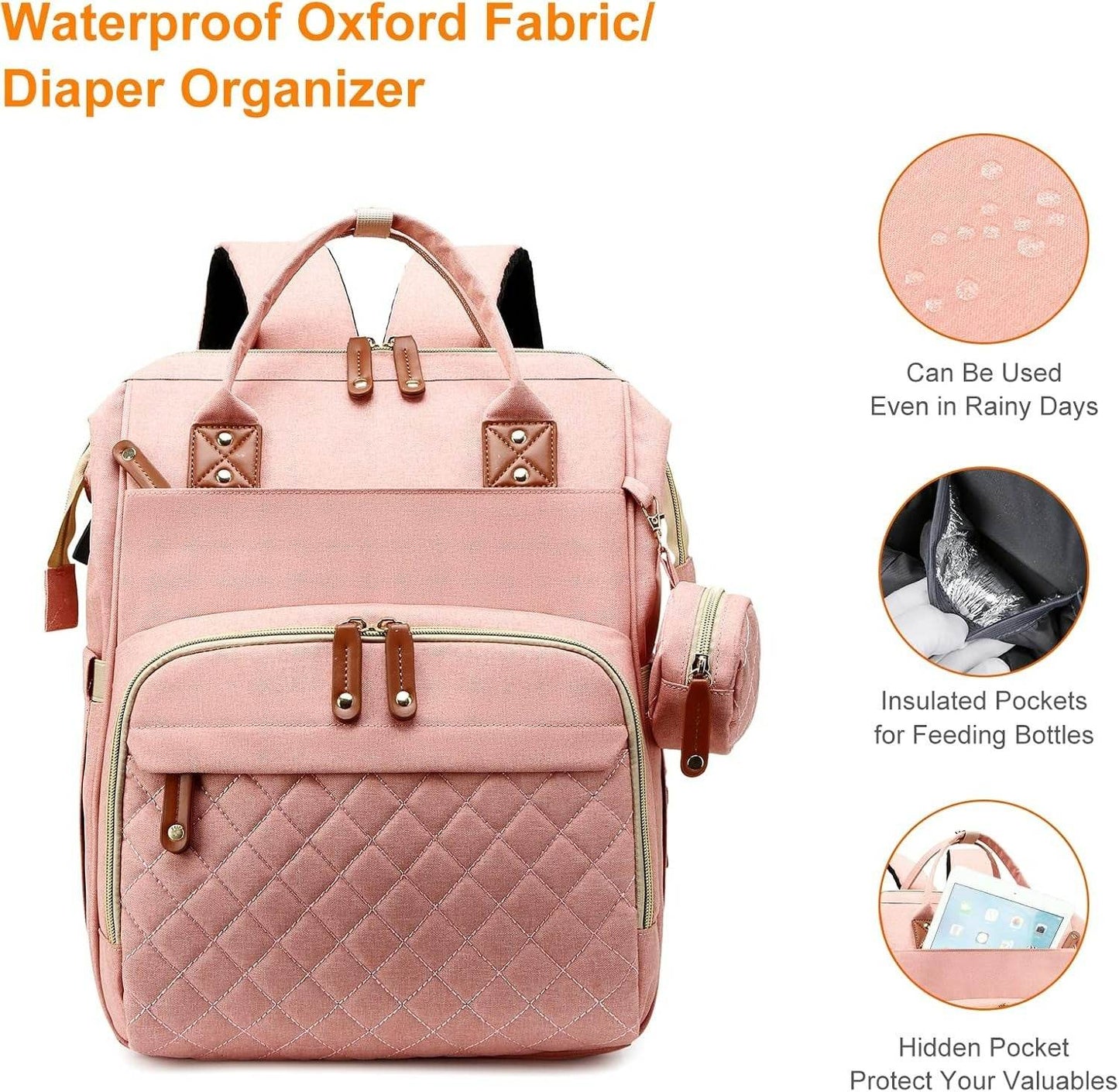 Multifunctional Bassinet Nappy Bag (Grey) - DMC Wholesale