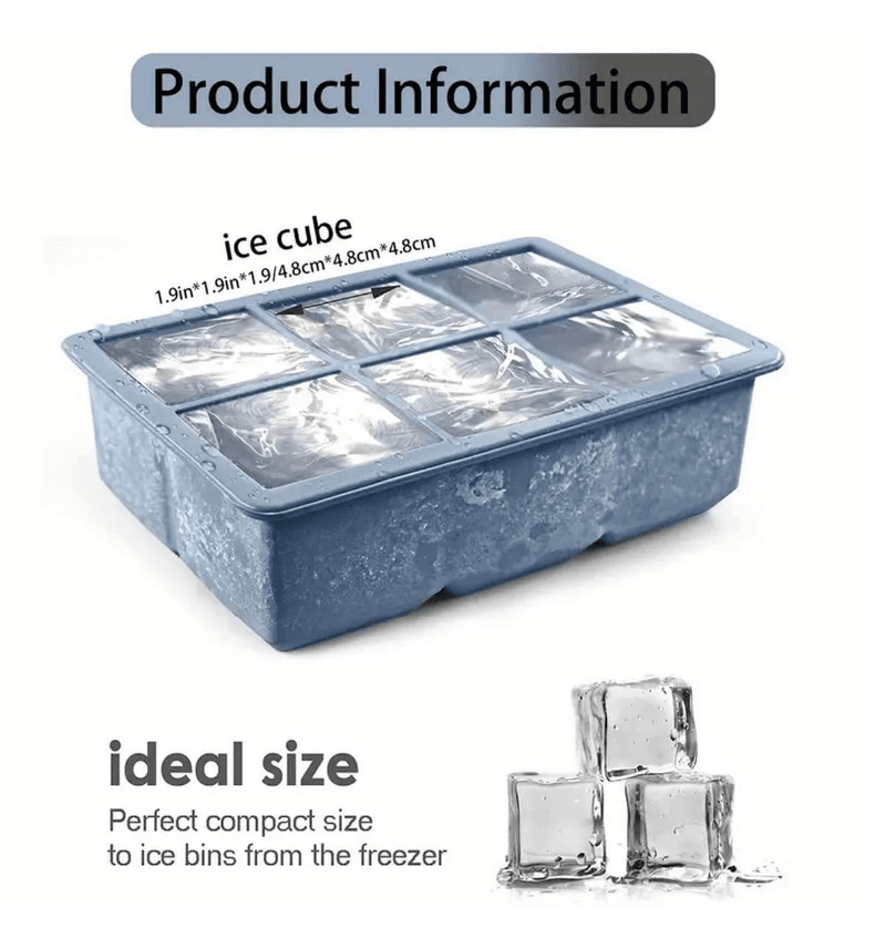 Square Silicone Ice Mold (Each) - DMC Wholesale