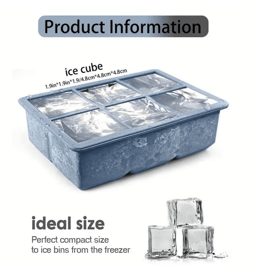 Square Silicone Ice Mold (Each) - DMC Wholesale