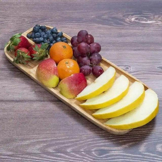 Bamboo Appetizer Platter (3 Compartment) - DMC Wholesale
