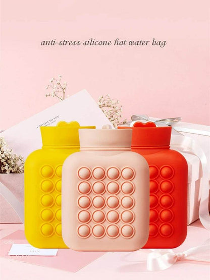 Hot And Cold Compress Water Bottle Pop-It Bag (500ml)(Yellow) - DMC Wholesale
