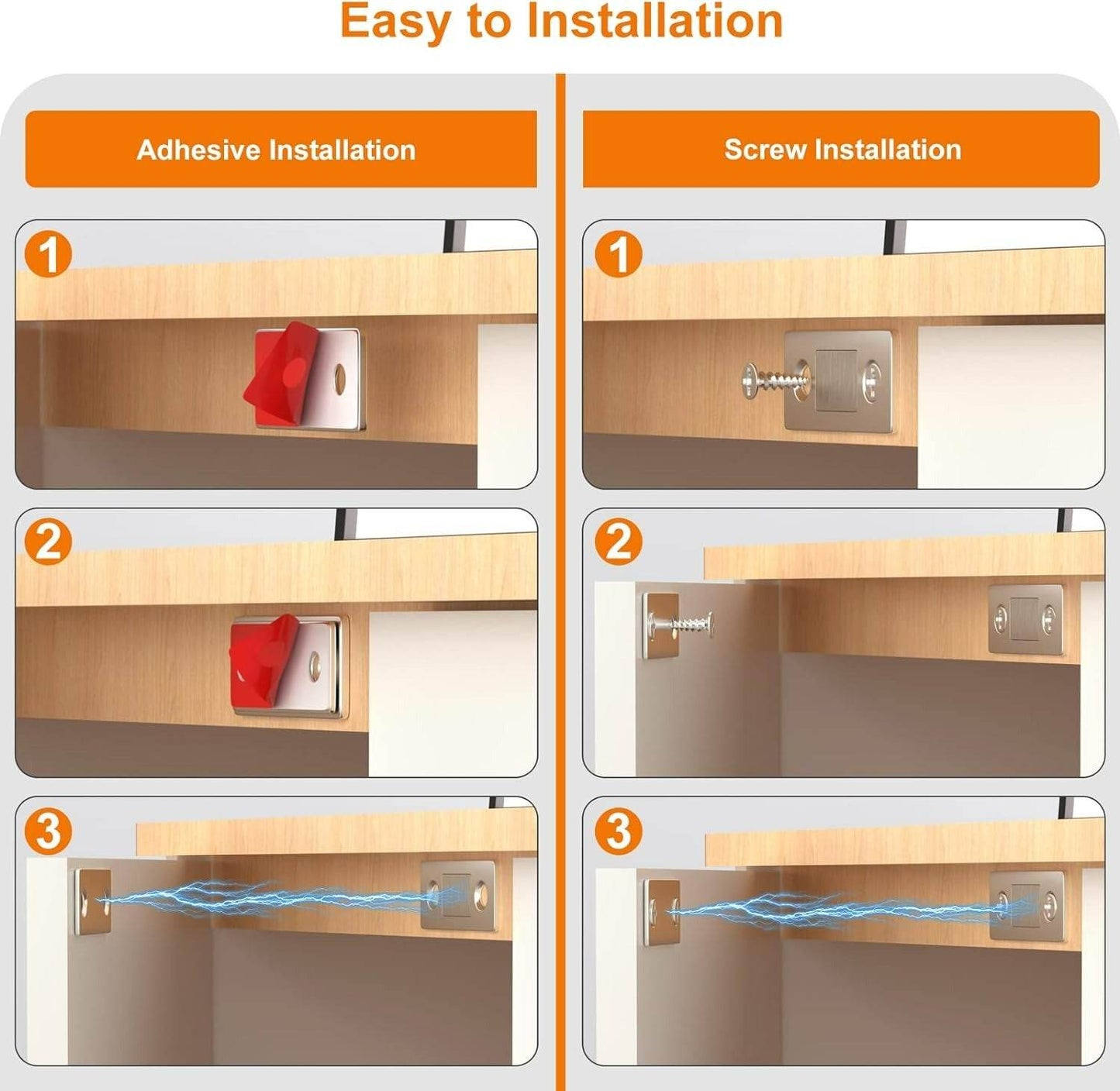 Universal Cabinet Door Magnets (8 pcs) - DMC Wholesale