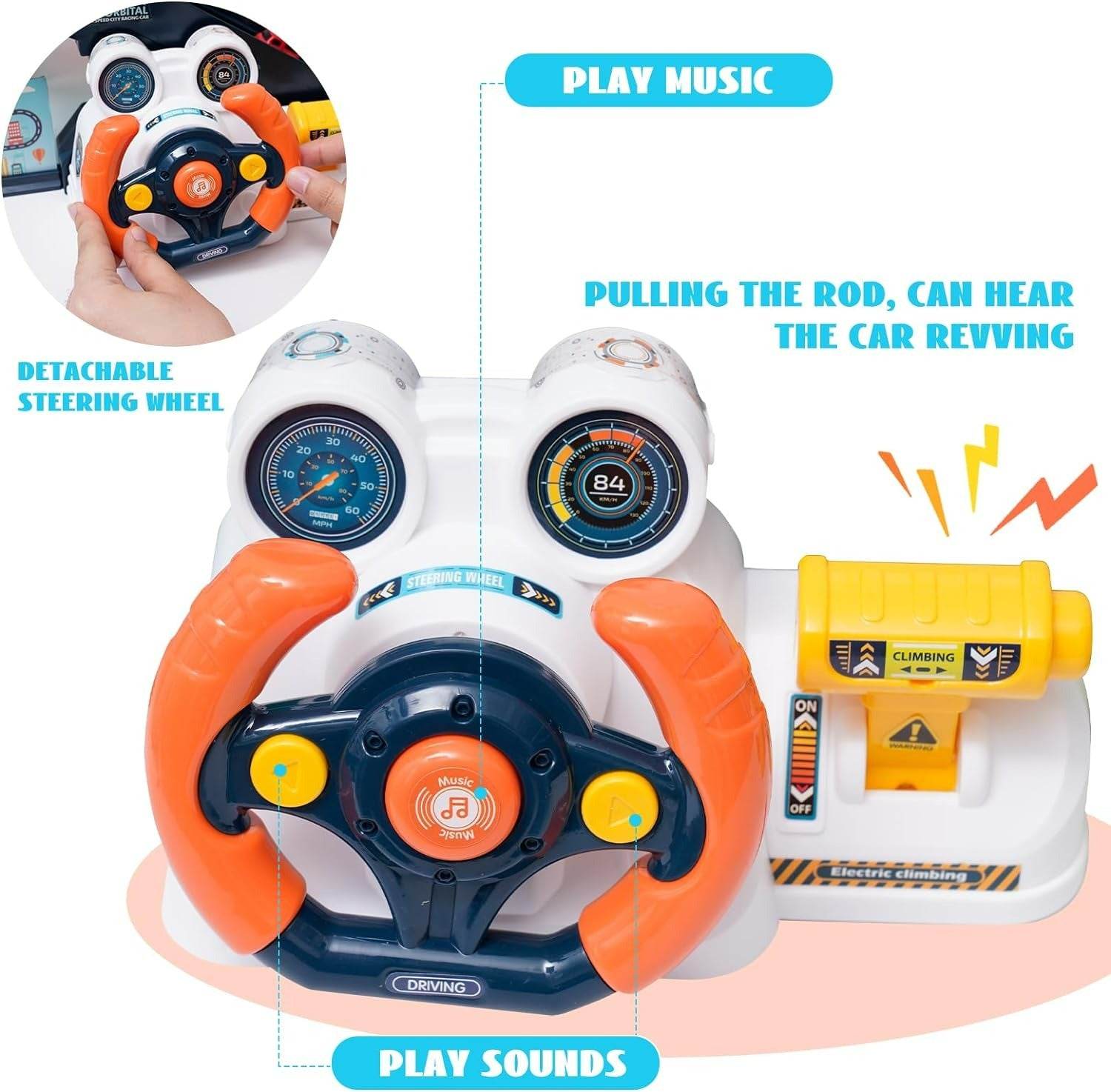 Racing Steering Wheel Urban Rail Transit Set - DMC Wholesale