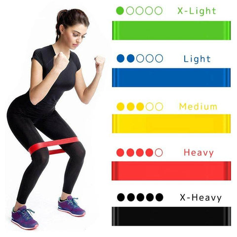 Resistance Exercise Belts (5 pcs) - Alt View
