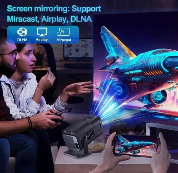 4K Portable Projector With Screen Mirroring - DMC Wholesale