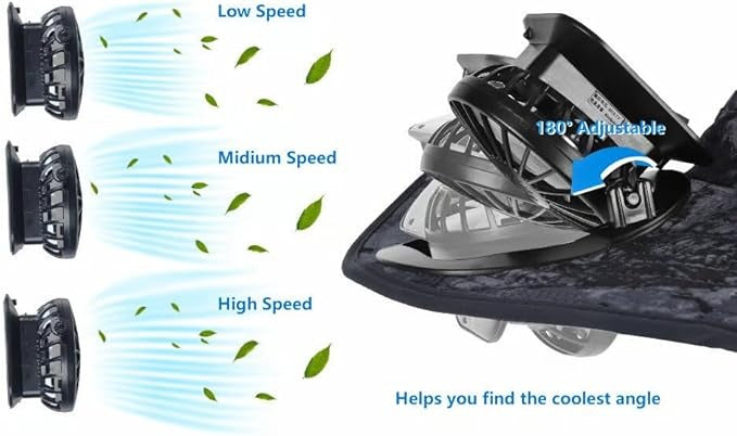 Wide Brim Solar Fan Hat