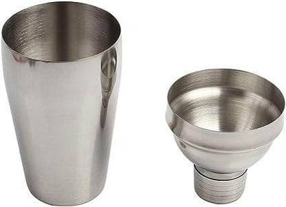 Silver Stainless Steel Cocktail Shaker Set (12 pcs) - DMC Wholesale
