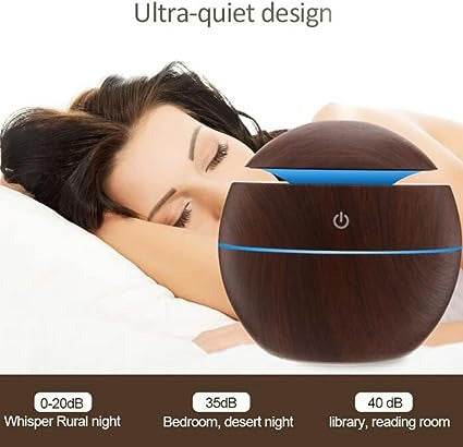 LED Ultrasonic Aroma Humidifier (130ml) - DMC Wholesale