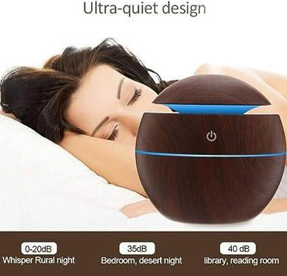 LED Ultrasonic Aroma Humidifier (130ml) - DMC Wholesale