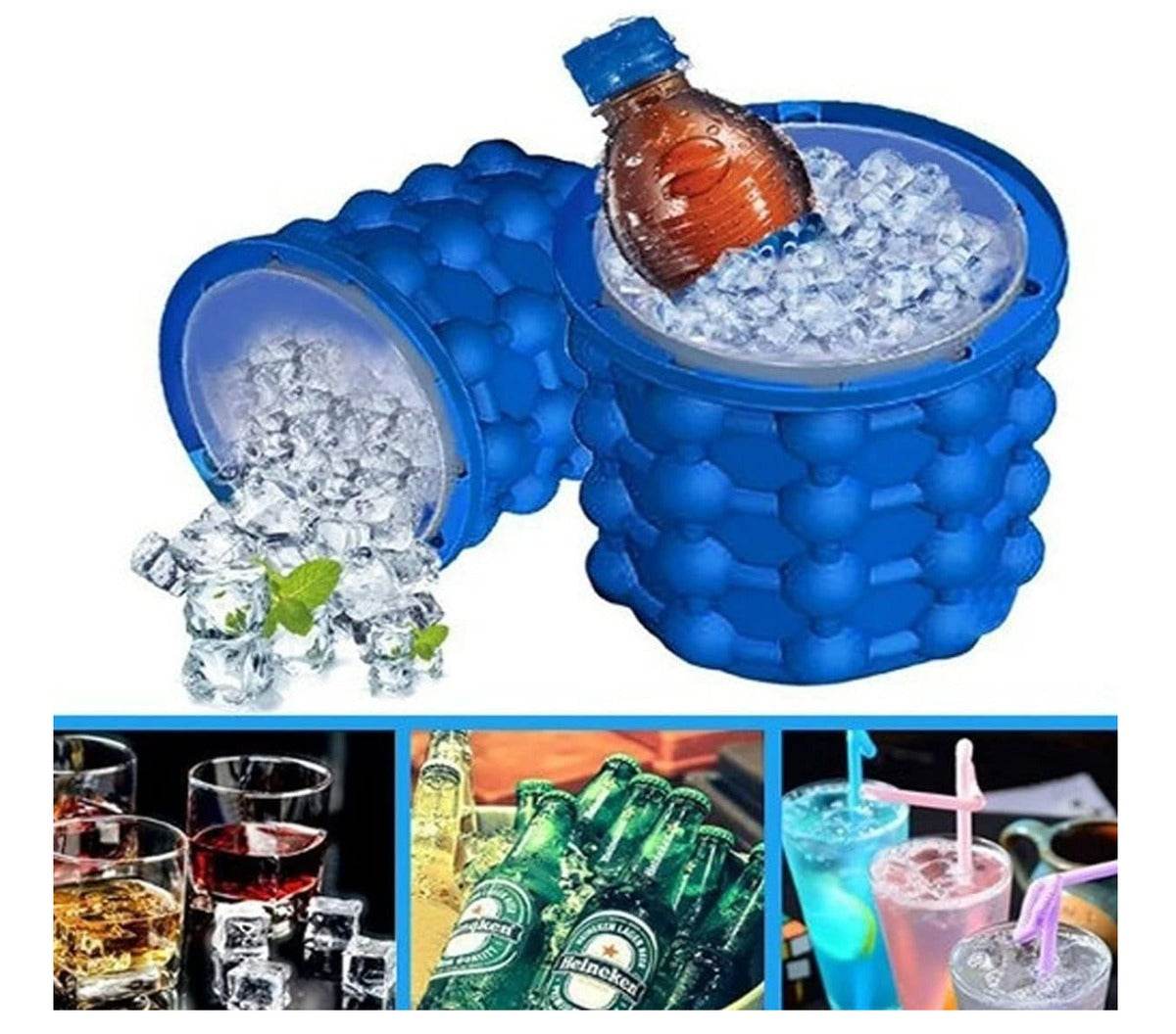 2in1 Magic Silicone Ice Cube Bucket Genie - DMC Wholesale